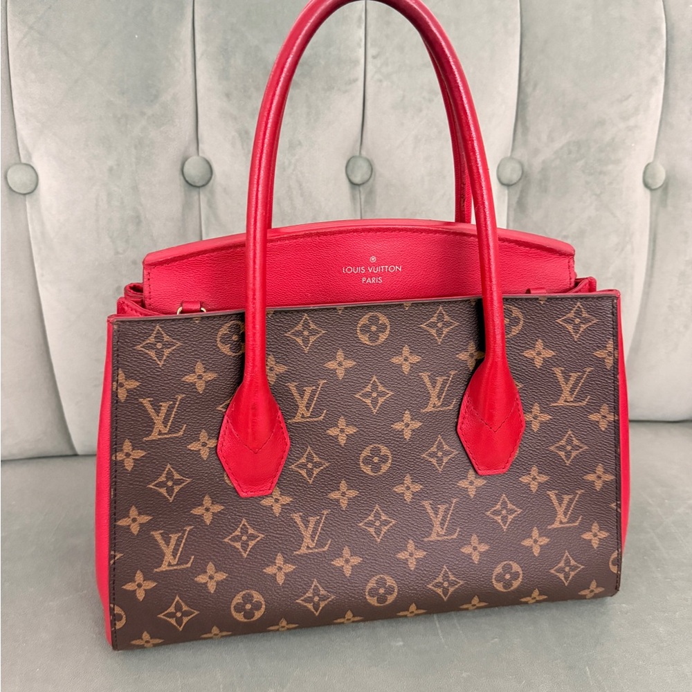 Louis Vuitton Florine Bag 2way Handbag LV Monogram with Red - Picture 9 of 17